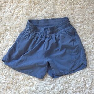 Lululemon Athletica Blue Athletic Shorts Lightweight Elastic Waist